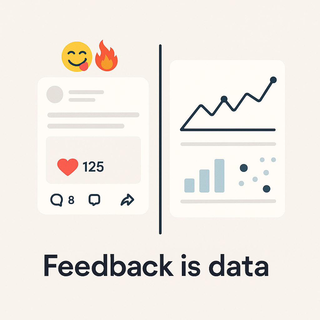 Feedback is data